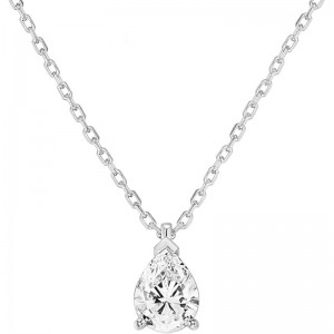 دمعة بيضاوية-قلادة على شكل الماس الاصطناعي قلادة ليزر أنيقة قابلة للتعديل