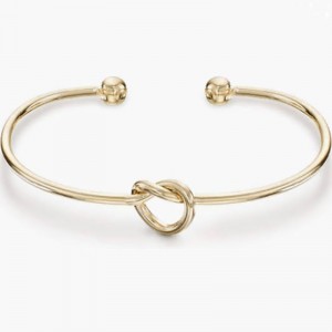 4K Gold Plated Forever Love Knot Infinity Bangle Bangle للنساء سوار سوار الذهب القابل للتعديل للنساء الذهب الأنيق-سوار الكفة المفتوح المطلي مع تصميم عقدة - مجوهرات الحد الأدنى الحديثة للارتداء اليومي والمناسبات الخاصة
